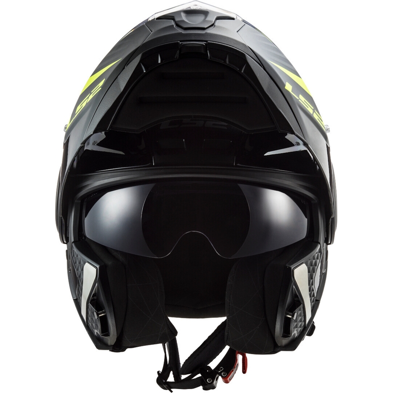 Motociklistička kaciga na preklop LS2 FF902 Scope Skid crno-fluo žuta - II. kvaliteta