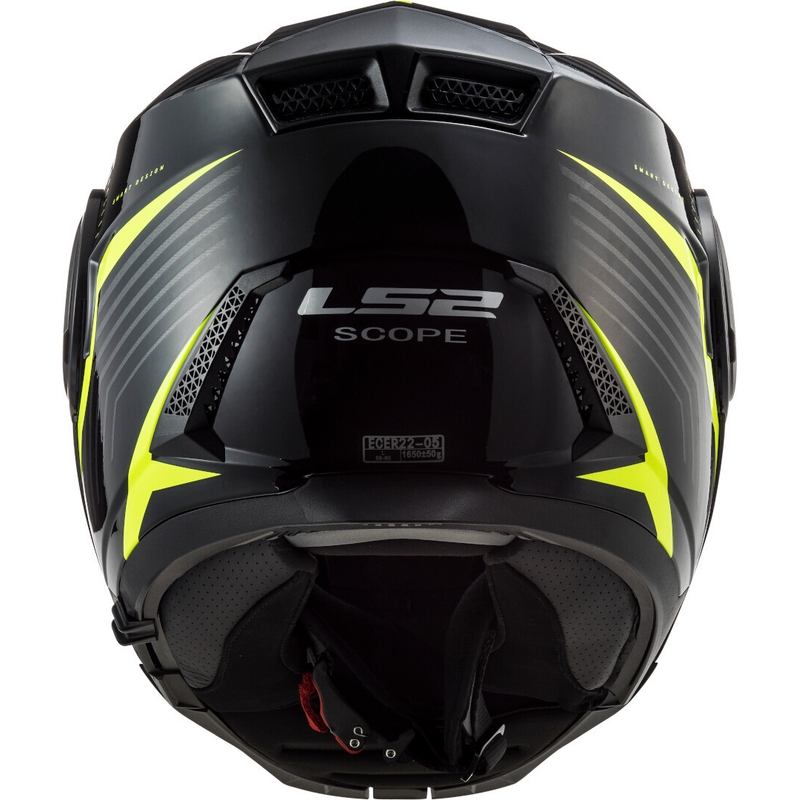 Motociklistička kaciga na preklop LS2 FF902 Scope Skid crno-fluo žuta - II. kvaliteta