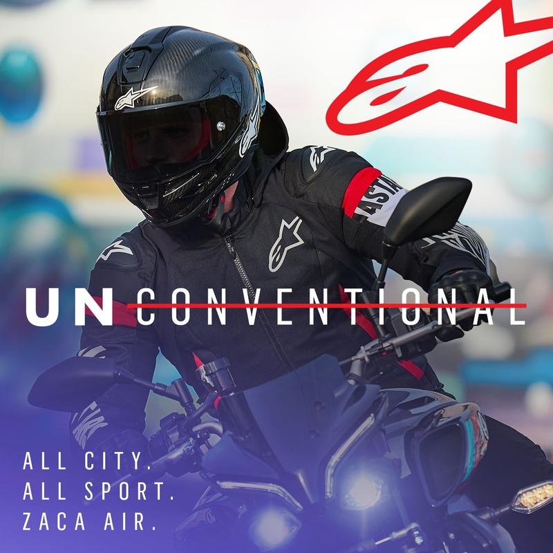Alpinestars Zaca Air Vodootporna motociklistička jakna crno-bijelo-fluo crvena