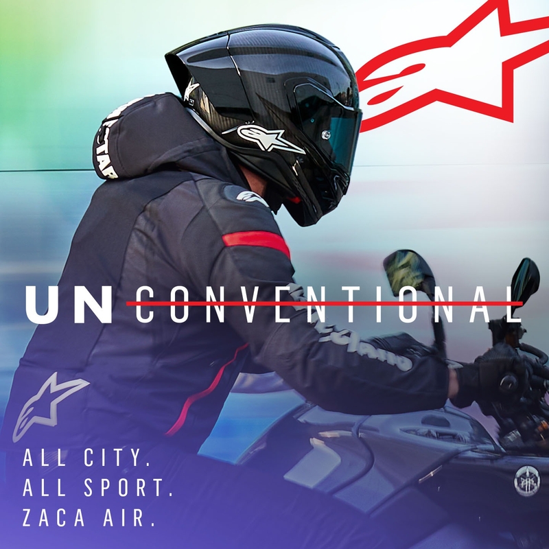 Alpinestars Zaca Air Vodootporna motociklistička jakna crno-bijelo-fluo crvena
