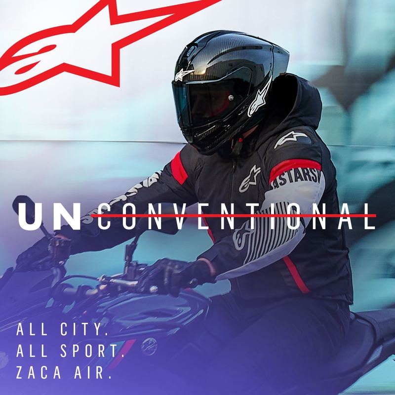 Alpinestars Zaca Air Vodootporna motociklistička jakna crno-bijelo-fluo crvena