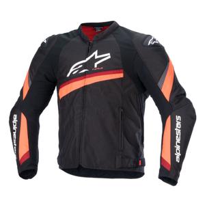 Alpinestars T-GP PLUS R 4 motoristička jakna crno-fluo crvena