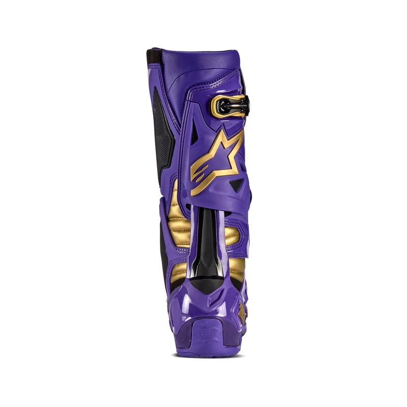 Alpinestars Tech 10 Limited Edition Champ ljubičasto-zlatne motociklističke čizme