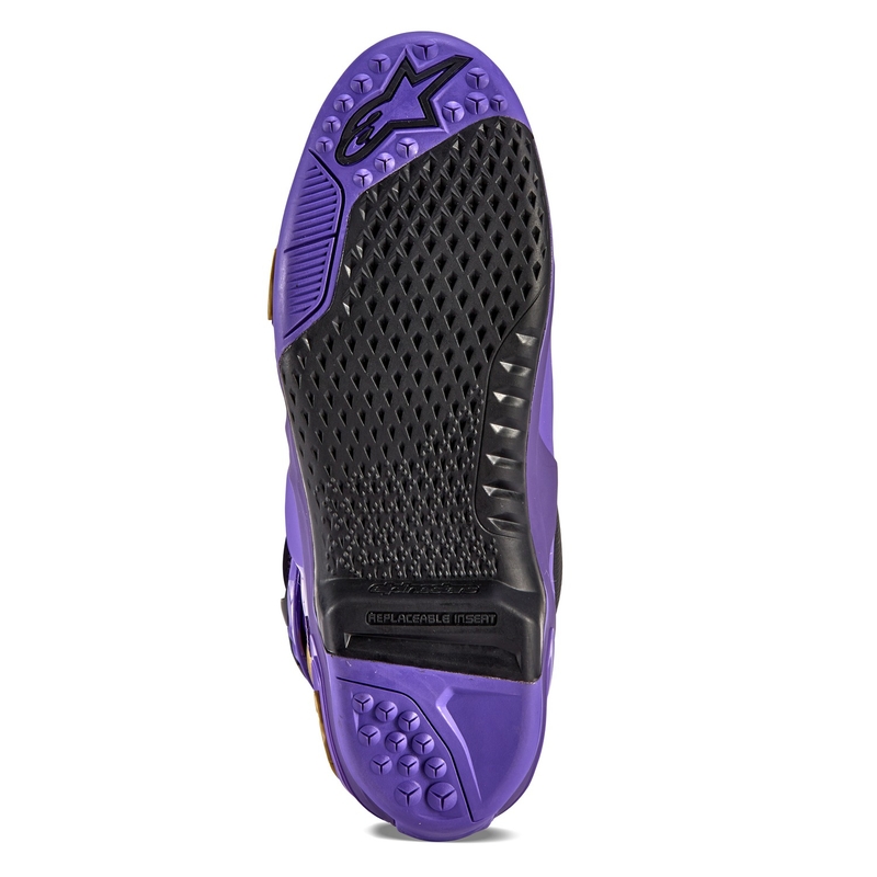 Alpinestars Tech 10 Limited Edition Champ ljubičasto-zlatne motociklističke čizme