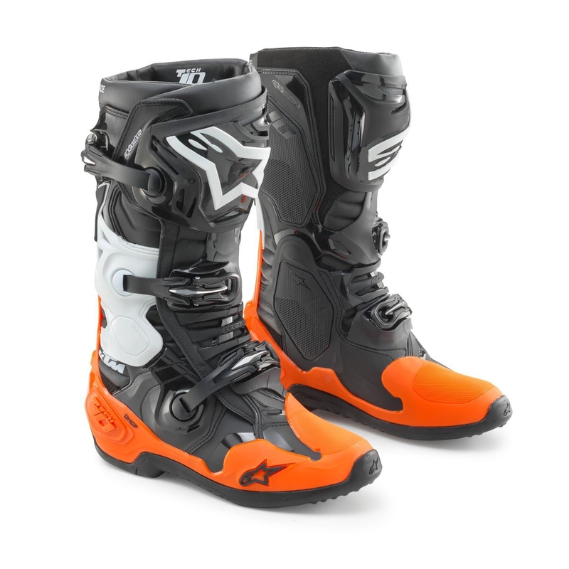 Alpinestars Tech 10 KTM motorističke čizme crno-narančaste