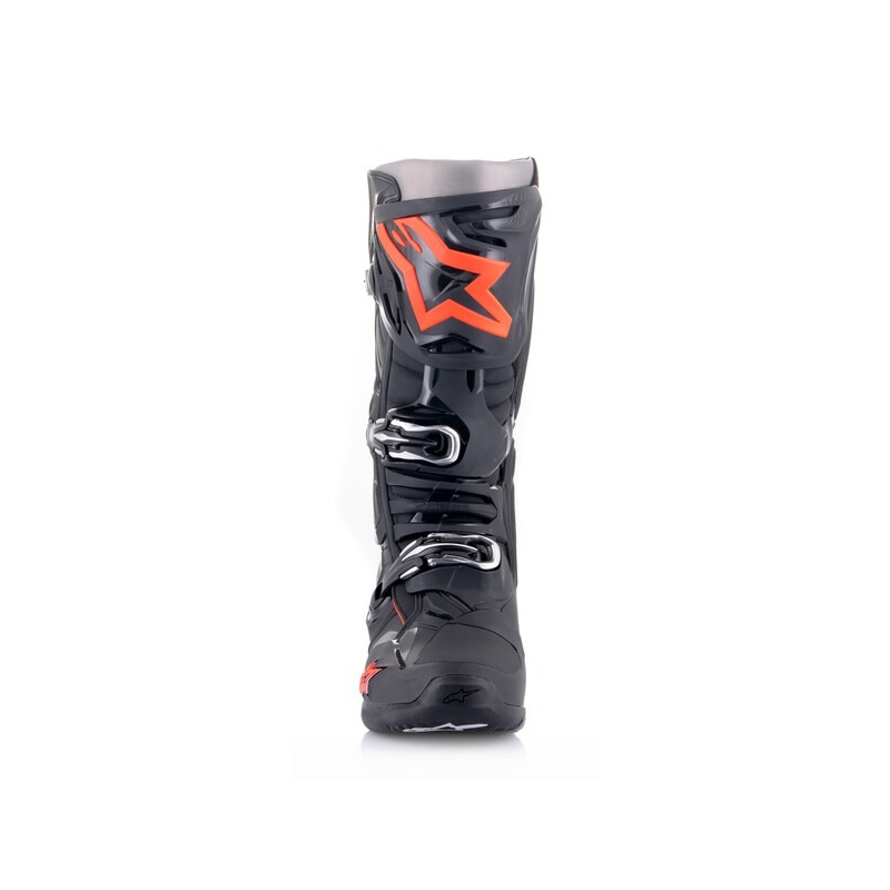 Motorističke čizme Alpinestars Tech 10 crno-fluo crveno-sive