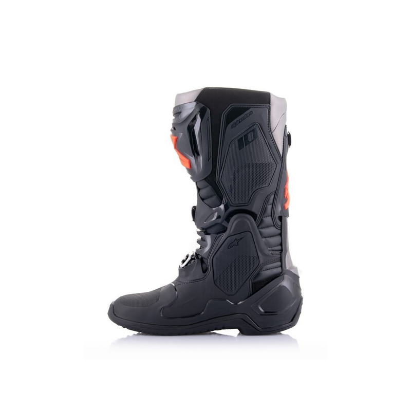 Motorističke čizme Alpinestars Tech 10 crno-fluo crveno-sive