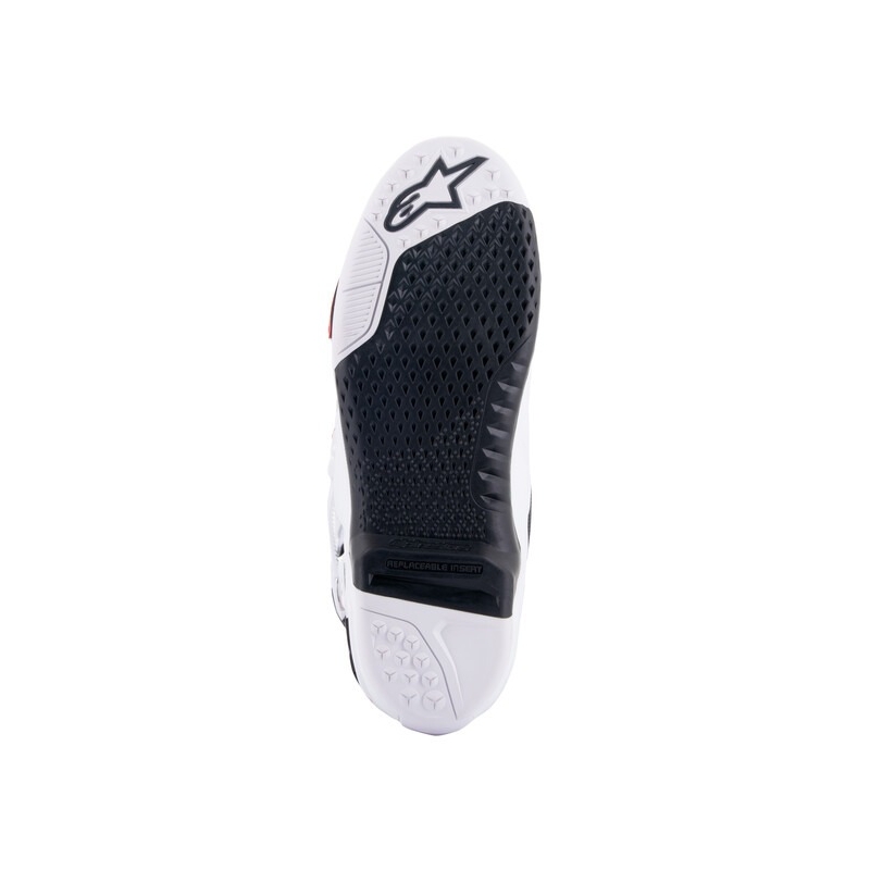 Alpinestars Tech 10 motorističke čizme narančasto-žuto-ljubičasto-bijelo-crno