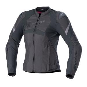 Ženska motoristička jakna Alpinestars Stella T-GP PLUS R 4 crno-fluo crvena