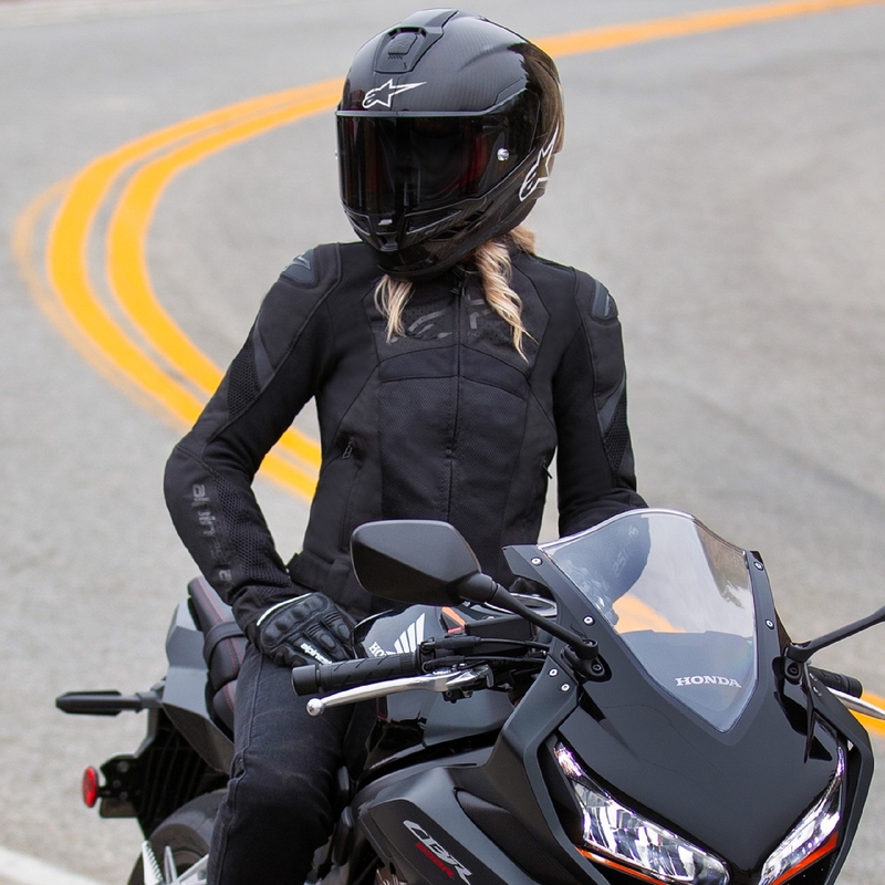Ženska motoristička jakna Alpinestars Stella T-GP Plus R 4 Airflow crno-crna