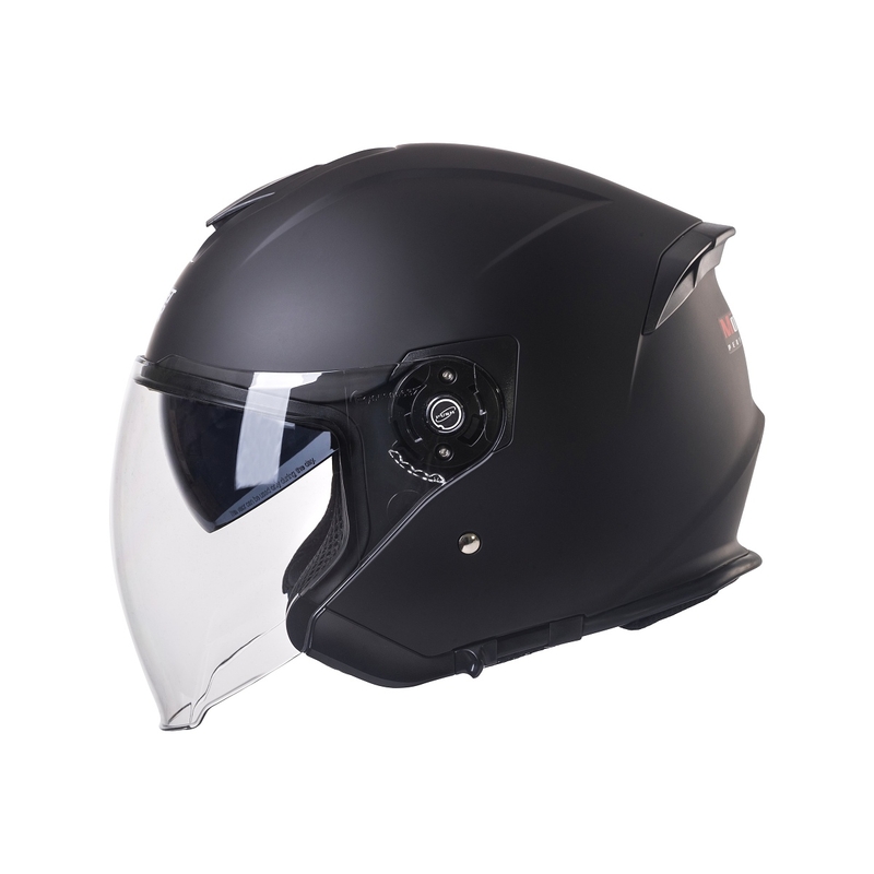 Otvorena motociklistička kaciga Street Racer SR 01 MotoZem Performance crna - II. kvaliteta