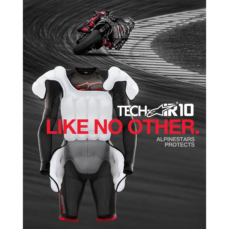 Alpinestars TECH-AIR®10 sustav zračnih jastuka crno-crveno-siv