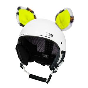Uši za kacigu Cat neon yellow