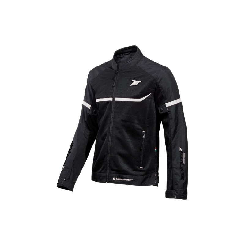 Motociklistička jakna SEVENTY DEGREES SD-JR30.1 Mojave crno-bijela