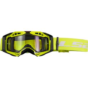 Motocross naočale LS2 Aura Enduro crno-žuti prozirni pleksiglas