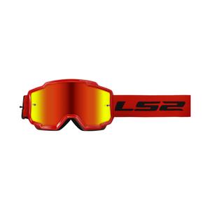 Motocross naočale LS2 Charger crvene s iridij pleksiglasom