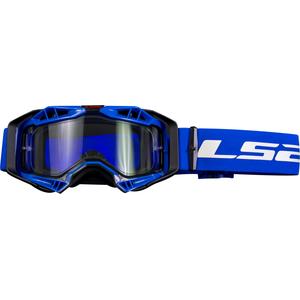 Motocross naočale LS2 Aura Enduro crno-plavi prozirni pleksiglas