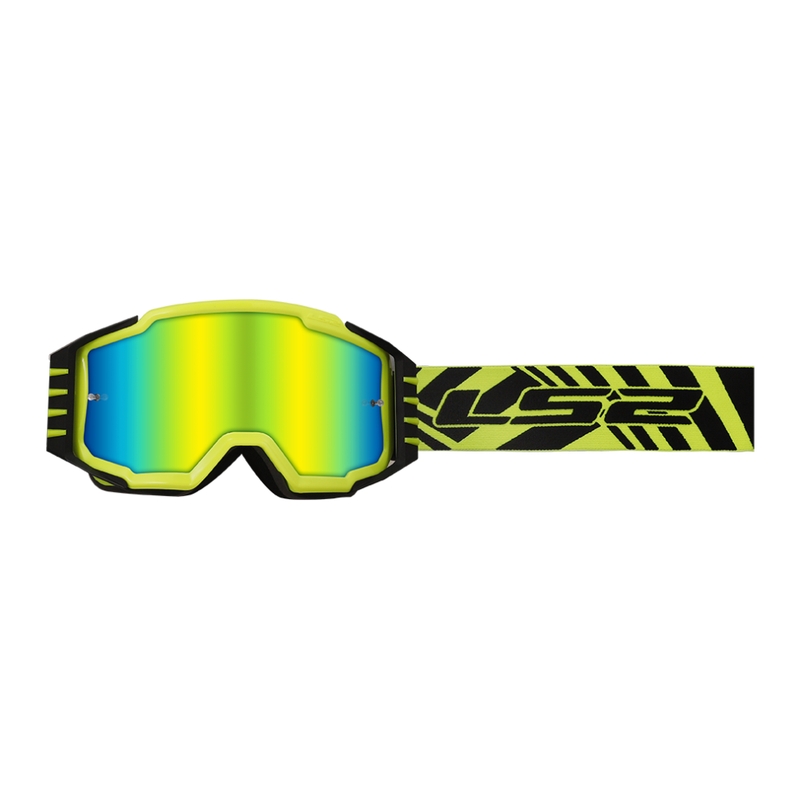 Motocross naočale LS2 Charger PRO HV žuto-crne s iridij pleksiglasom