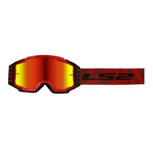 Motocross naočale LS2 Charger PRO crvene s iridij pleksiglasom
