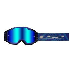 Motocross naočale LS2 Charger PRO plave s iridij pleksiglasom
