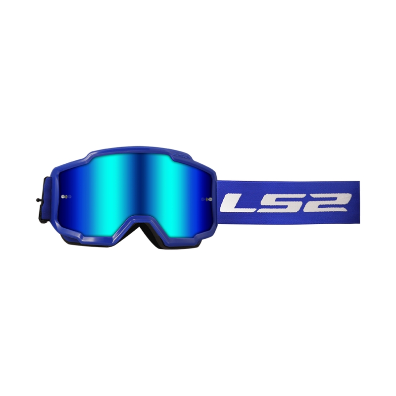 Motocross naočale LS2 Charger plave s iridij pleksiglasom