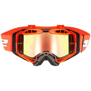 Motocross naočale LS2 Aura PRO crno-narančasta iridium plexiglass