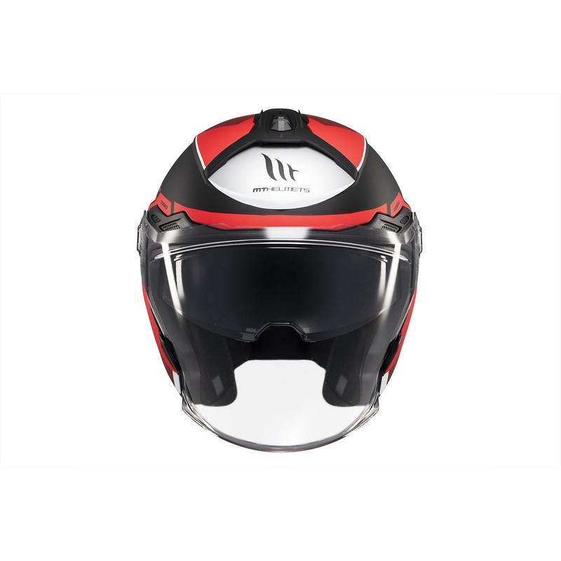 Otvorena kaciga MT Cosmo SV Cruiser mat crveno-crno-siva