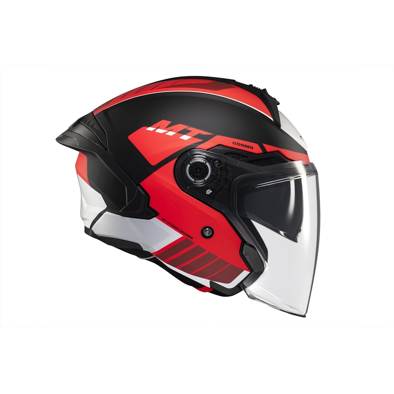 Otvorena kaciga MT Cosmo SV Cruiser mat crveno-crno-siva