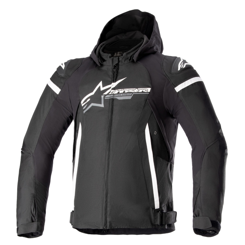Alpinestars Zaca Vodootporna motociklistička jakna crno-bijela
