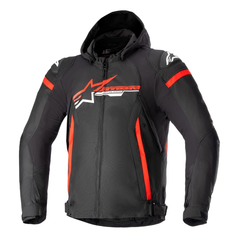 Alpinestars Zaca Vodootporna motociklistička jakna crno-crveno-bijela