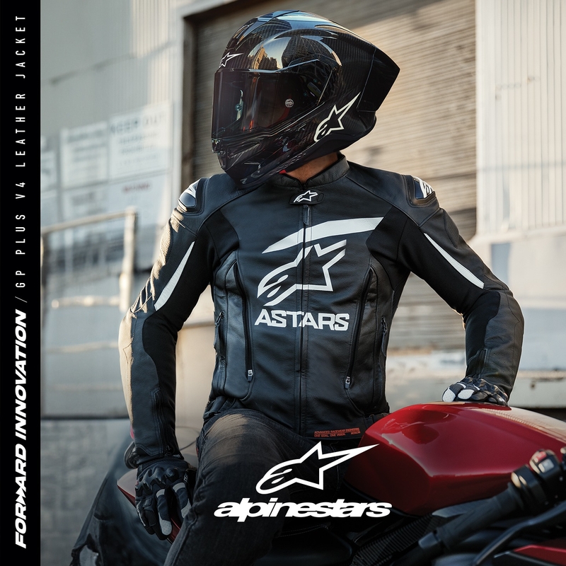 Alpinestars GP PLUS 4 motoristička jakna crno-bijela