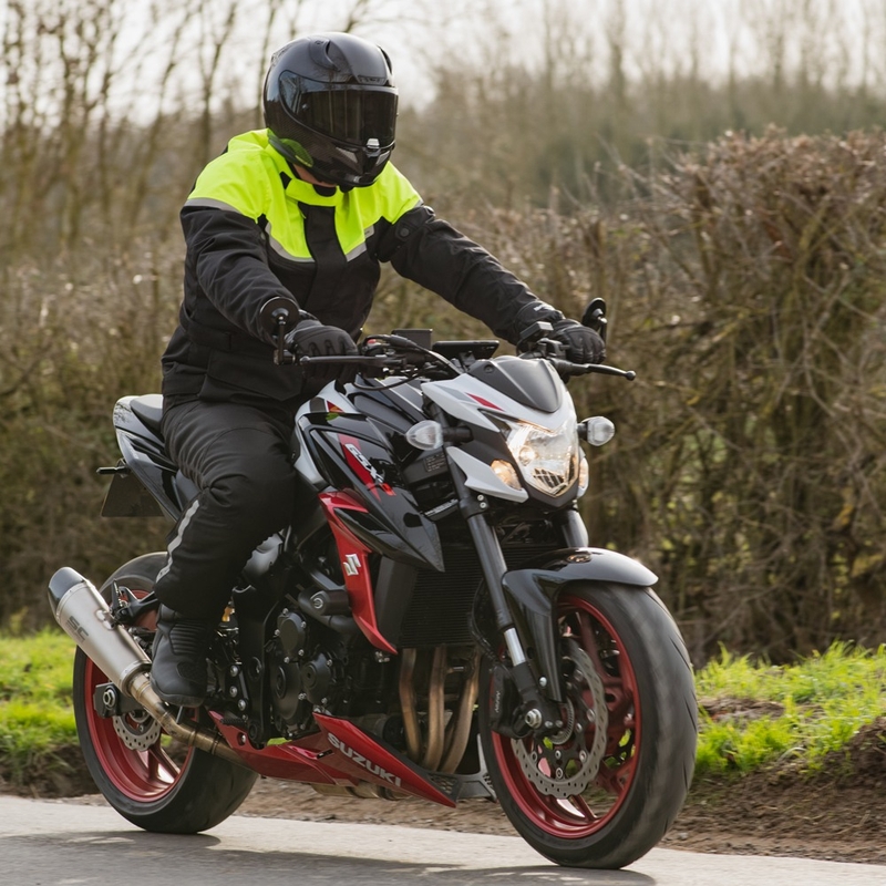 Motociklistička jakna Oxford Spartan Long WP crno-fluo žuta