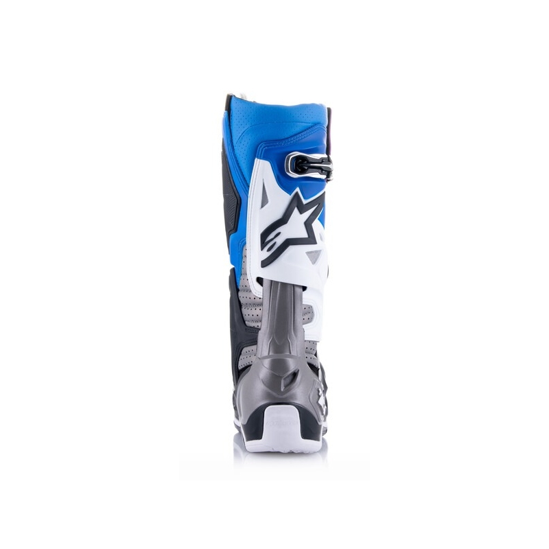 Alpinestars Tech 10 Supervented motociklističke čizme perforirane plavo-ljubičasto-ružičasto-bijelo-sivo-crno