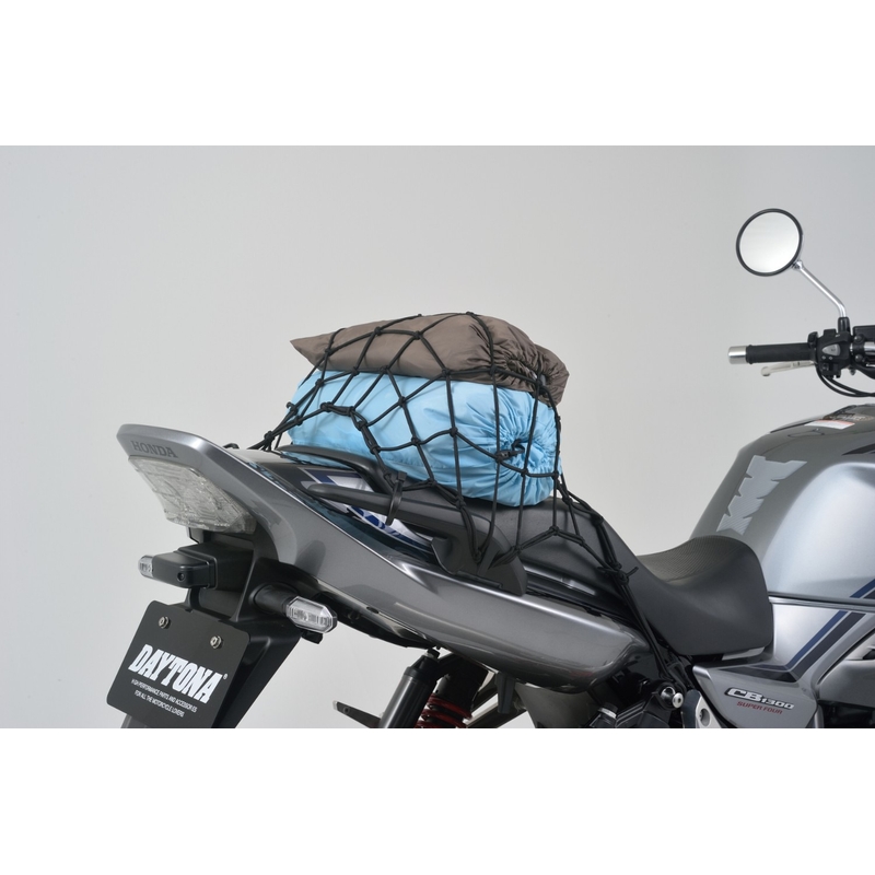 Fleksibilna mreža za prtljagu motocikla s plastičnim kukama Daytona 30 x 30 cm crna
