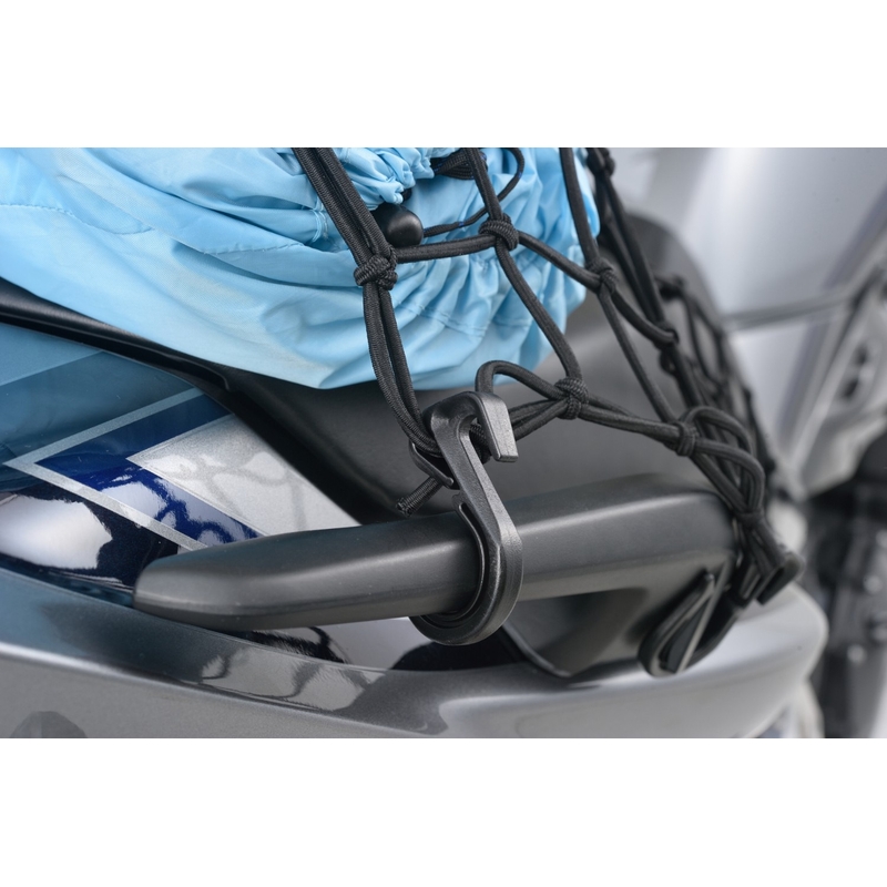 Fleksibilna mreža za prtljagu motocikla s plastičnim kukama Daytona 40 x 40 cm crna