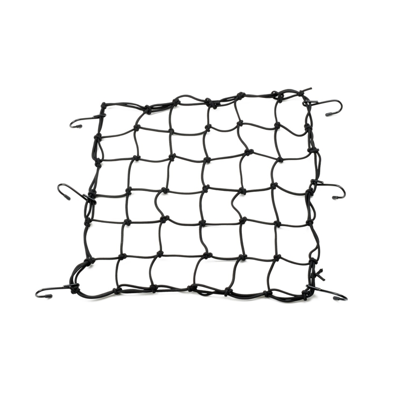 Fleksibilna mreža za prtljagu motocikla s metalnim kukama Daytona 40 x 40 cm crna