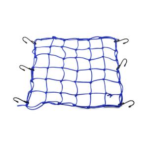 Fleksibilna mreža za prtljagu motocikla s metalnim kukama Daytona 40 x 40 cm plava