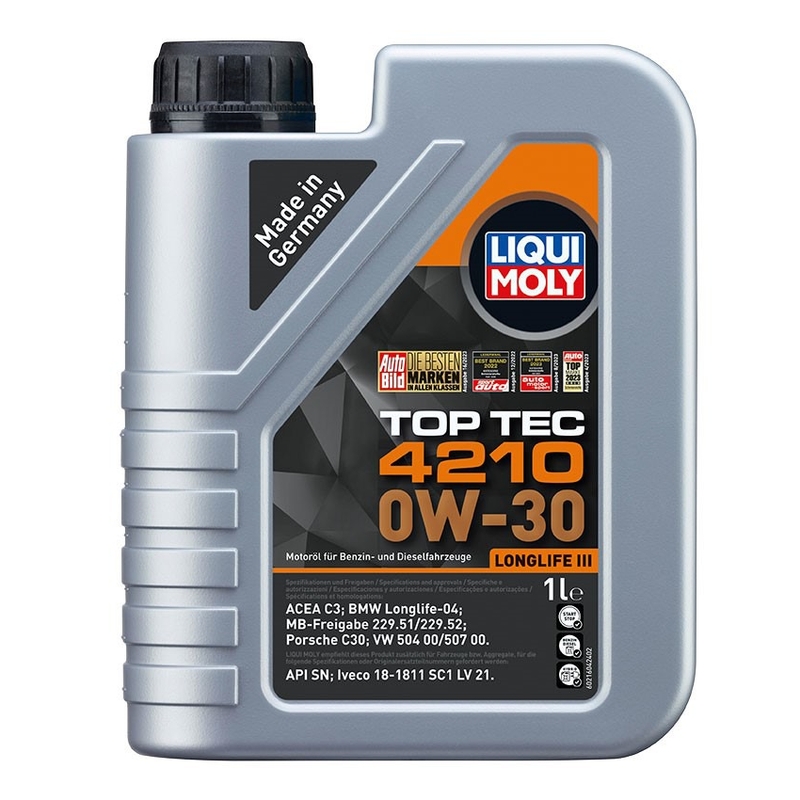 Sintetičko motorno ulje LIQUI MOLY Top Tec 4210 0W-30 1 l