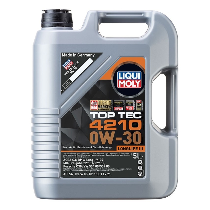 Sintetičko motorno ulje LIQUI MOLY Top Tec 4210 0W-30 5 l