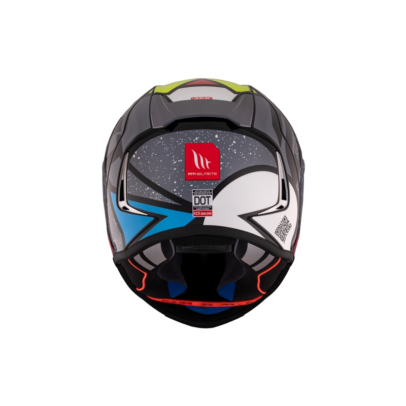 Integralna motociklistička kaciga MT REVENGE 2 S Light CO sjajna crno-crveno-žuta