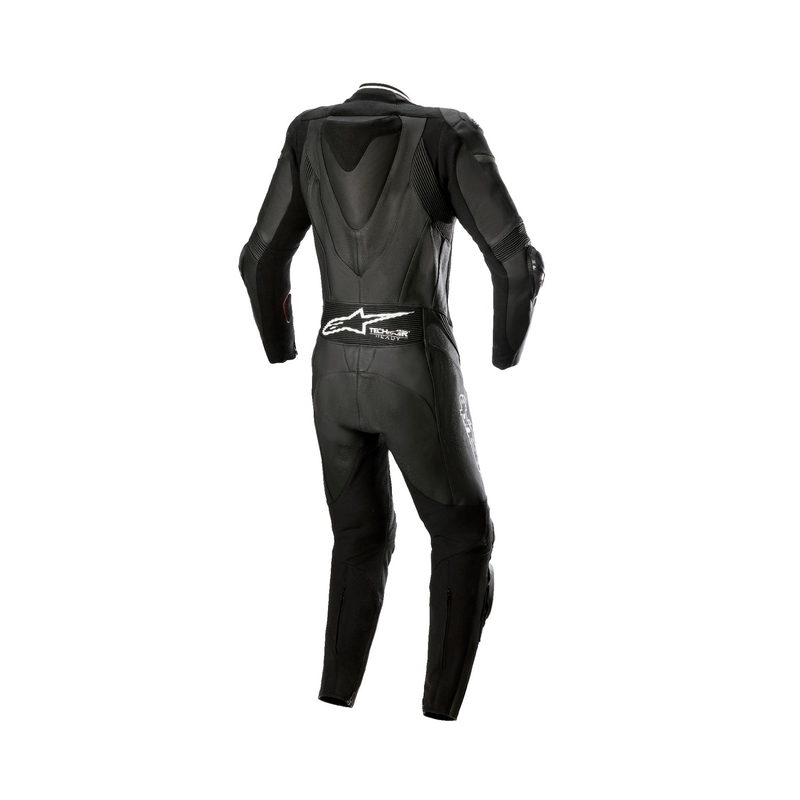 Alpinestars STELLA GP PLUS 2 žensko jednodijelno kožno motociklističko odijelo crno-bijelo-metalik sivo