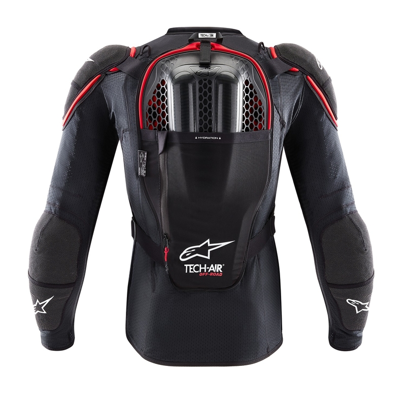 Alpinestars TECH-AIR®OFF-ROAD system airbag prsluk crno-crveni