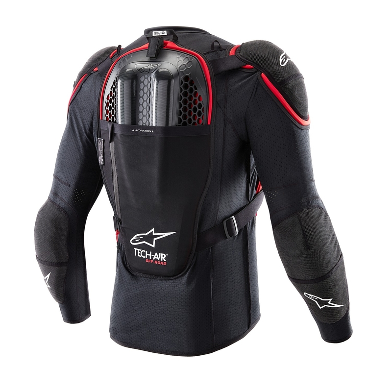 Alpinestars TECH-AIR®OFF-ROAD system airbag prsluk crno-crveni