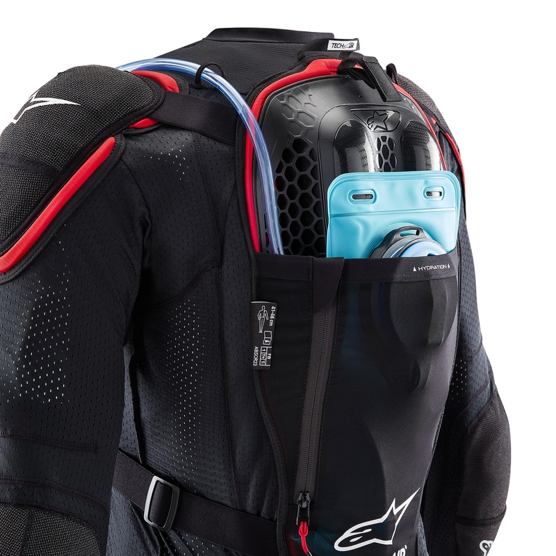 Alpinestars TECH-AIR®OFF-ROAD system airbag prsluk crno-crveni