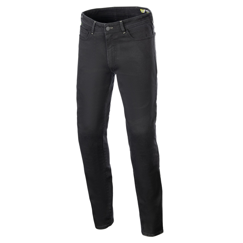 Isprane crne motociklističke traperice Alpinestars Copper 3 Denim