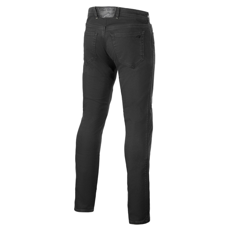 Isprane crne motociklističke traperice Alpinestars Copper 3 Denim