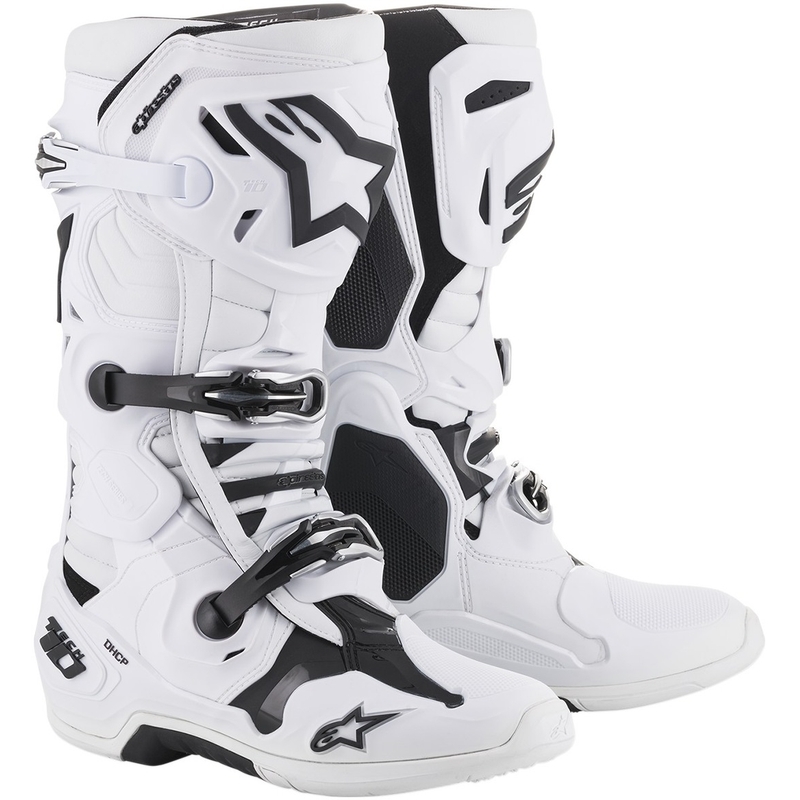 Motorističke čizme Alpinestars Tech 10 bijele - II. kvaliteta rasprodaja