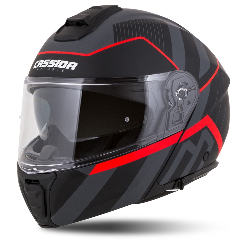 Motociklistička kaciga na preklop Cassida Modulo 2.1 Profile mat crno-sivo-crvena