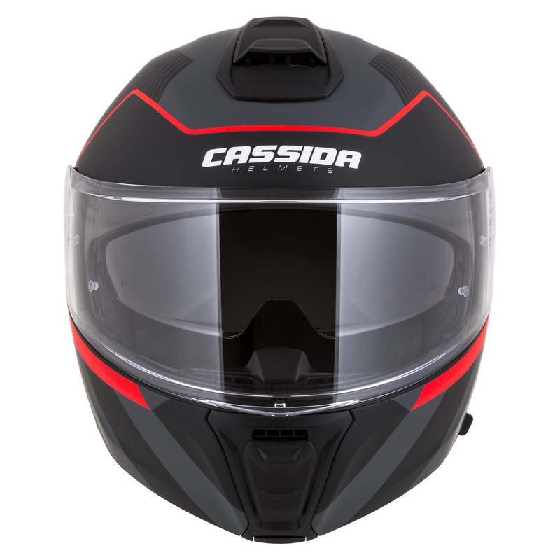 Motociklistička kaciga na preklop Cassida Modulo 2.1 Profile mat crno-sivo-crvena