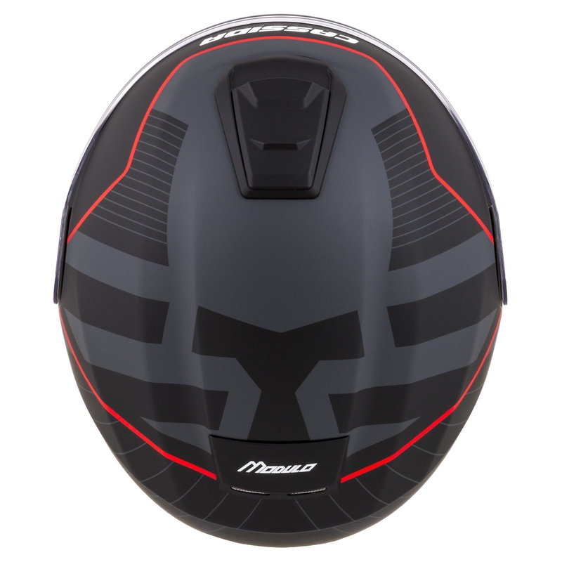 Motociklistička kaciga na preklop Cassida Modulo 2.1 Profile mat crno-sivo-crvena